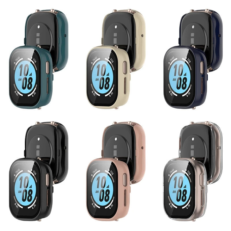 Tempered Glass + PC Cover for Honor Watch 4 5 Full Coverage Protective Bumper Case for Honor Watch4 Screen Protector Accessories