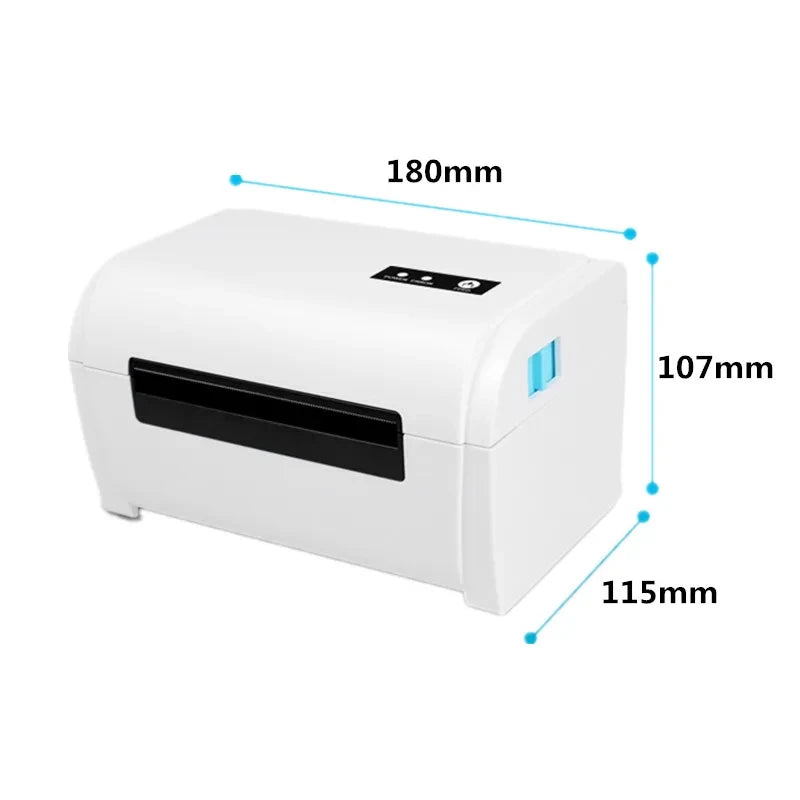 ZJiang 4x6 Inch Desktop Thermal Shipping Label Printer 40-110mm Width Express Package Sticker USB BT Barcode ZJ9200 Maker