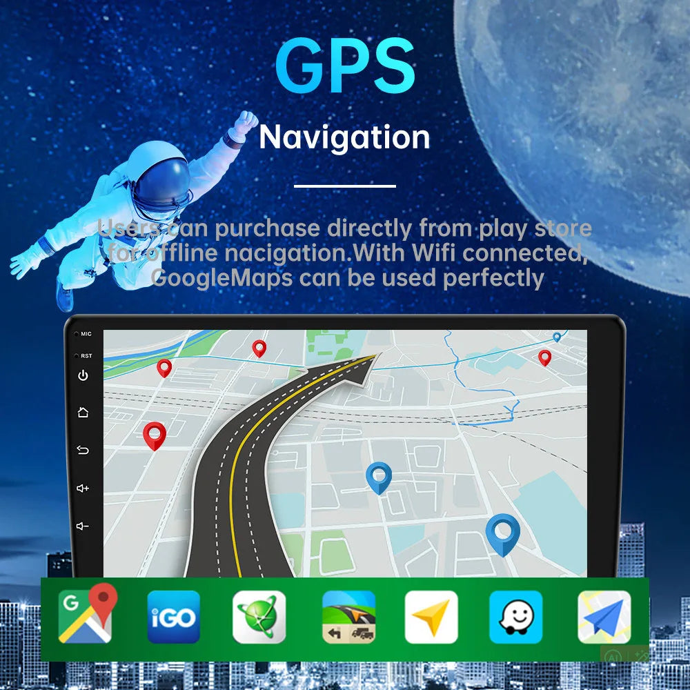 4G 64G Car play Android Radio Multimedia 7 9 10 inch CarPlay Android Auto 2 din Radio Stereo Receiver Player 2DIN GPS 4 Core