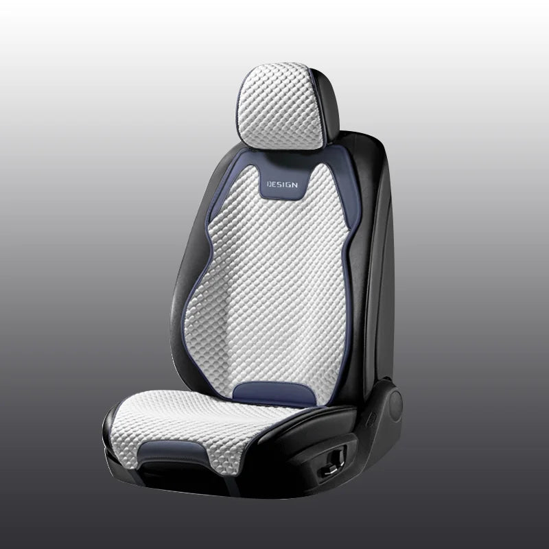 Ice Silk Car Seat Cushion Ventilation Comfortable, Durable Four Seasons Universal Split Single Car Front Seat Cover