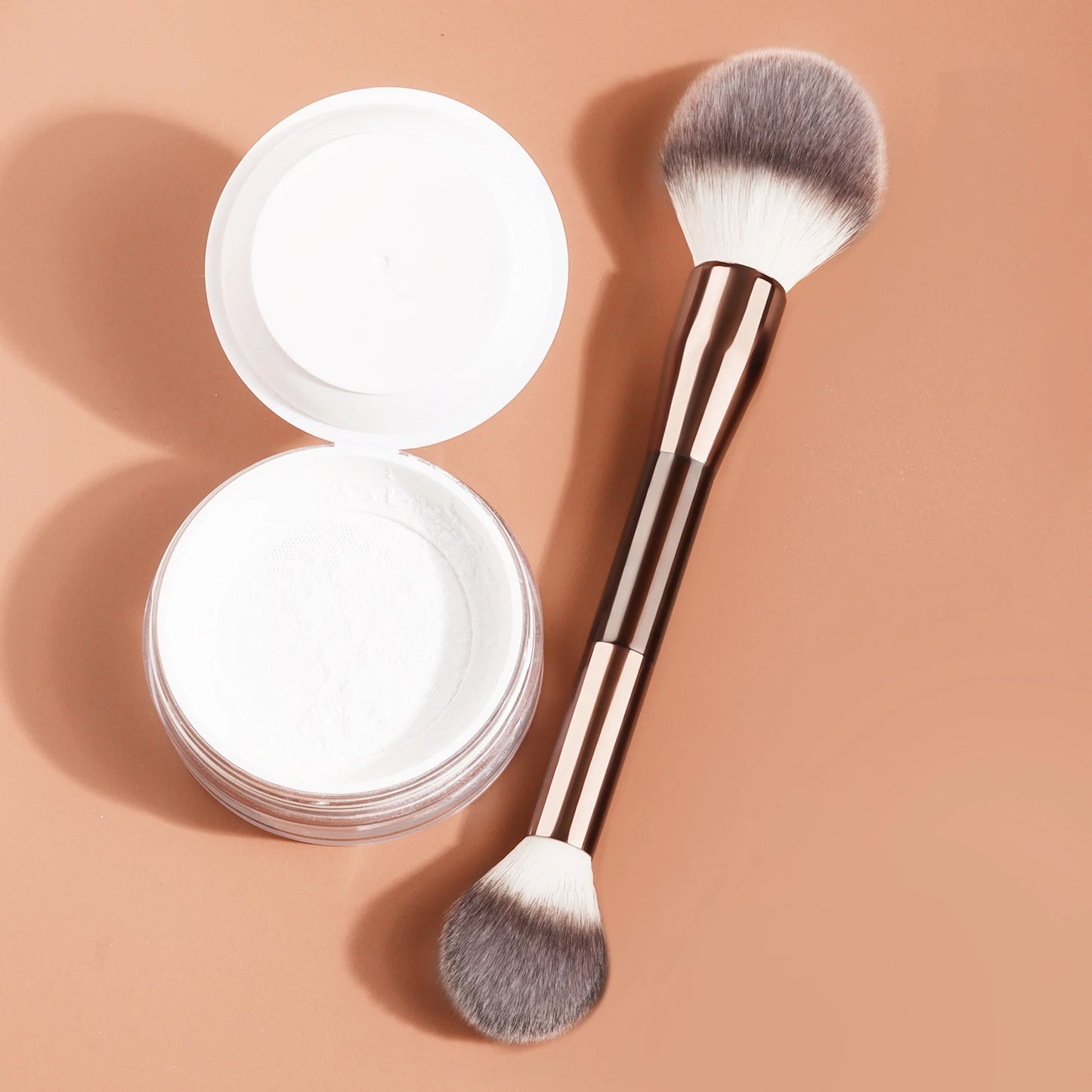 Makeup Brush Veil Powder Brush Soft Fiber Hair Double Head Powder Fashion Design Single Face professional Brush
