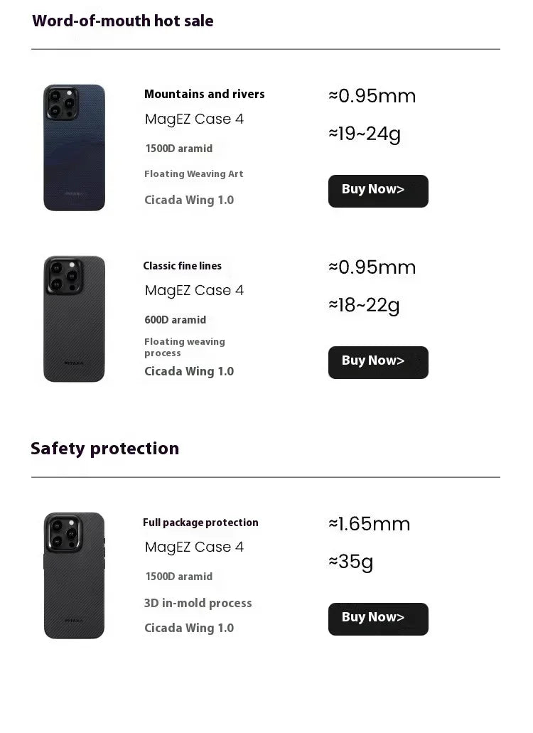 PITAKA Phone Case IPhone 16  15 Pro Max Case Woven Kevlar Carbon Fibre Cover Magsafe Wireless Charging IPhone16 Pro Cover Gifts