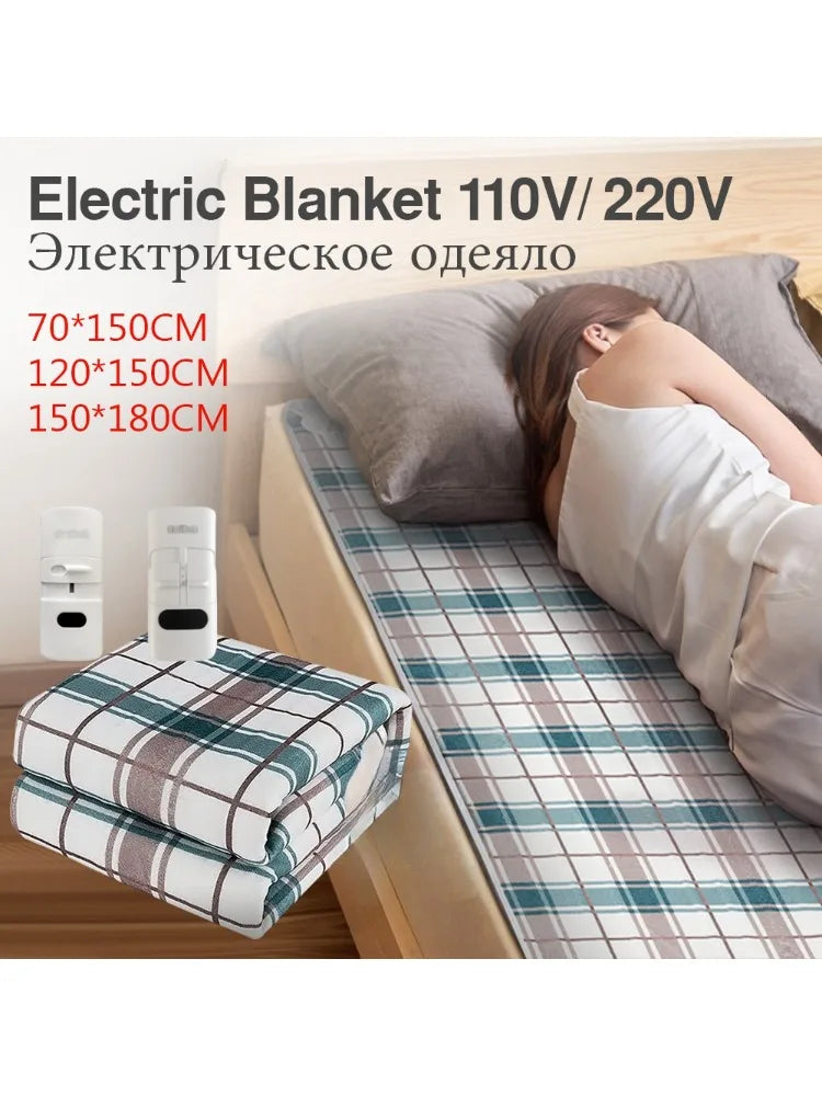 110/220V Electric Blanket Thicker Heaters Home Bed Sheet Thermal Mat 3 Size Winter Home Thermostat Double Body Warmer Pads
