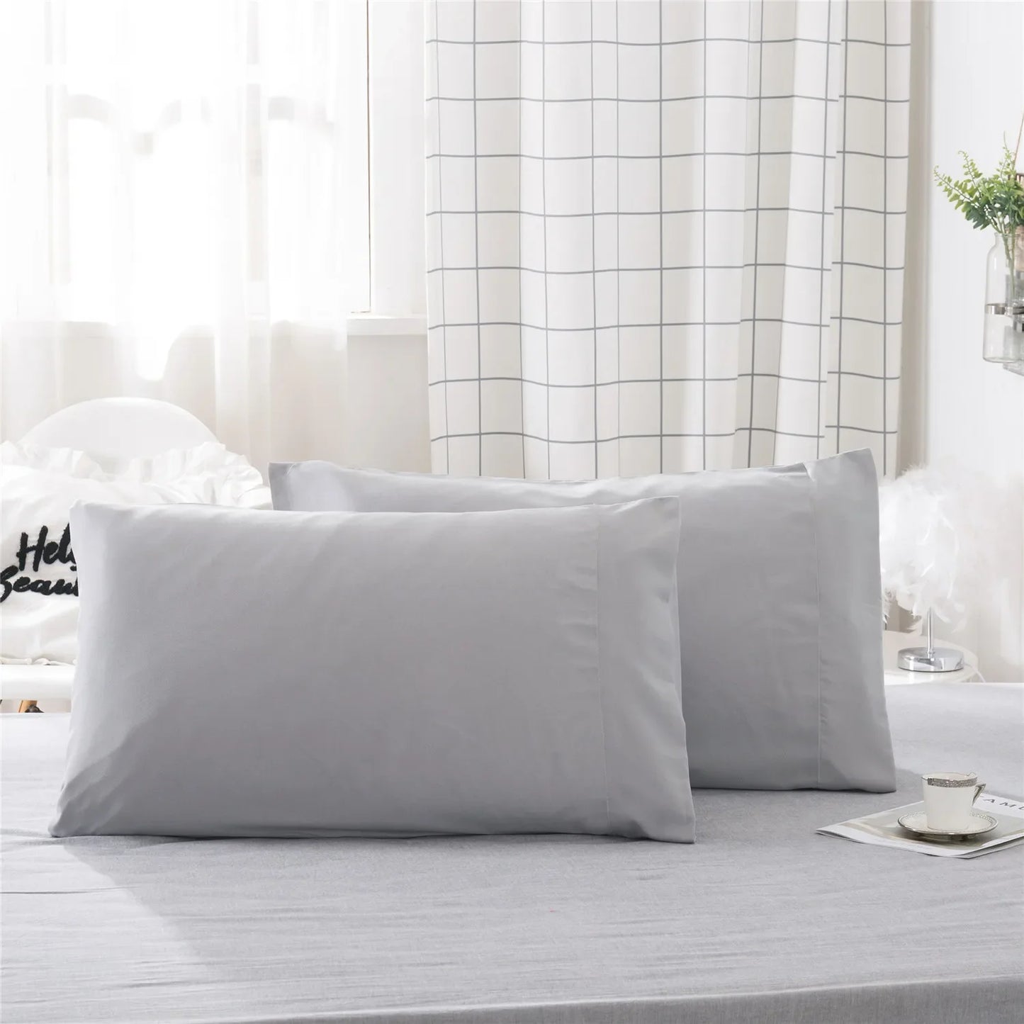 2PCS  Pillowcase Bedroom Pillowcase, Comfortable Soft Pillow Covers, Insert Not Included