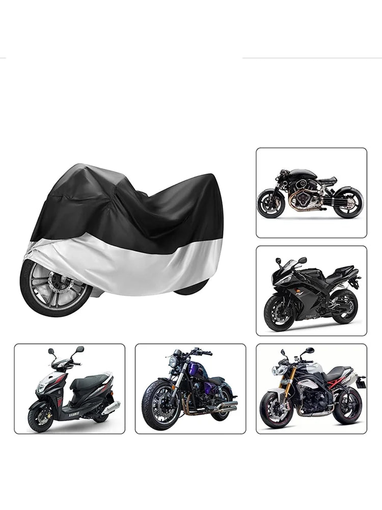 Motorcycle Cover M L XL XXL XXXL XXXXL Universal Outdoor Uv Protector Bike Rain Dustproof Scooter Covers Waterproof