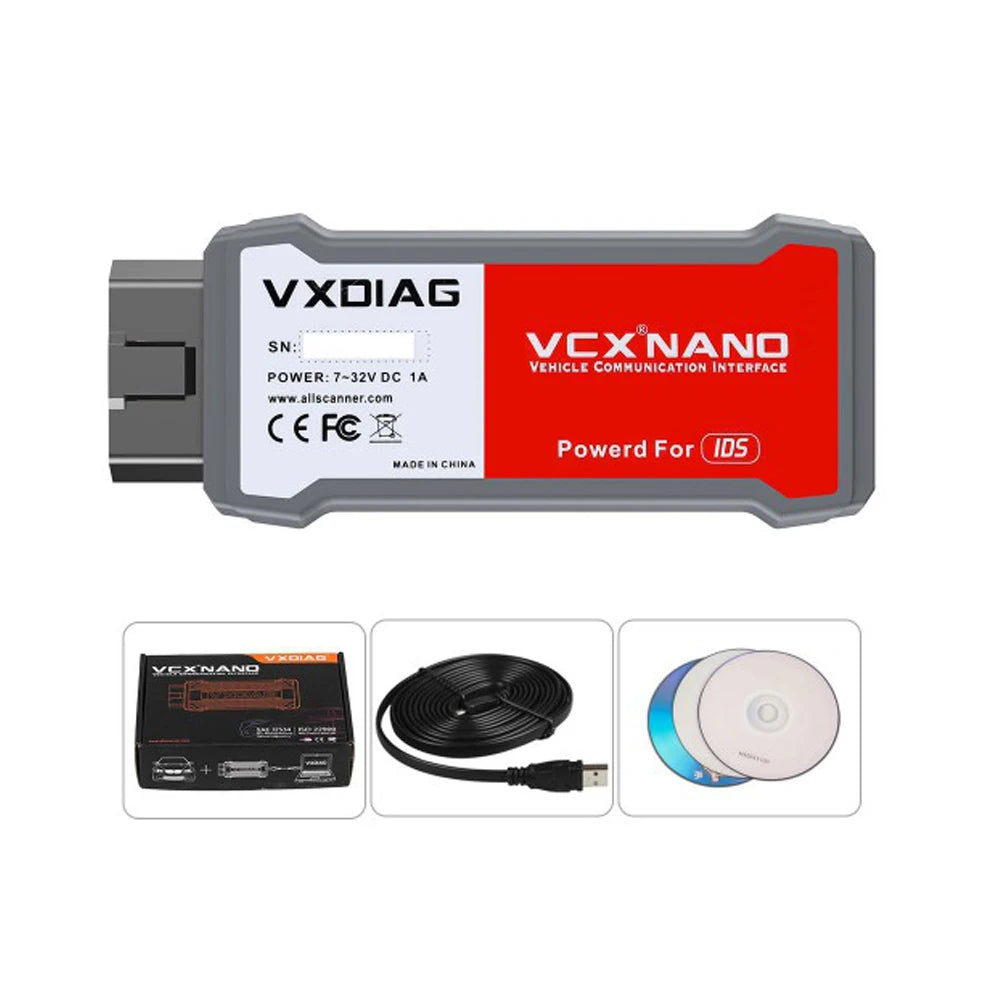 VXDIAG VCX NANO For Mazda/Ford 2 in 1 ECU Programming With IDS V125 Read VIN Clear Code TPM DPF ABS Injector Car Diagnostic Tool
