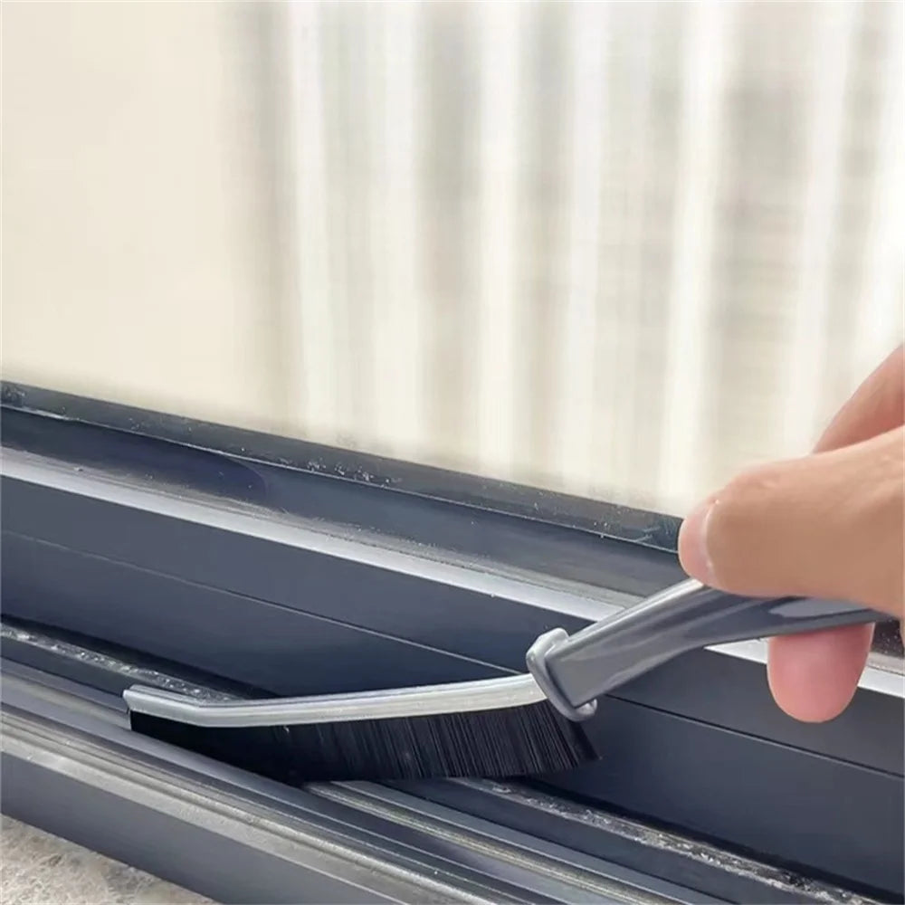 Cleaning Brush for Fine Seam Corners Groove Window Cleaning Tools Kitchen Bathroom Tiles Joints Brush Microfiber Toilet WC Brush