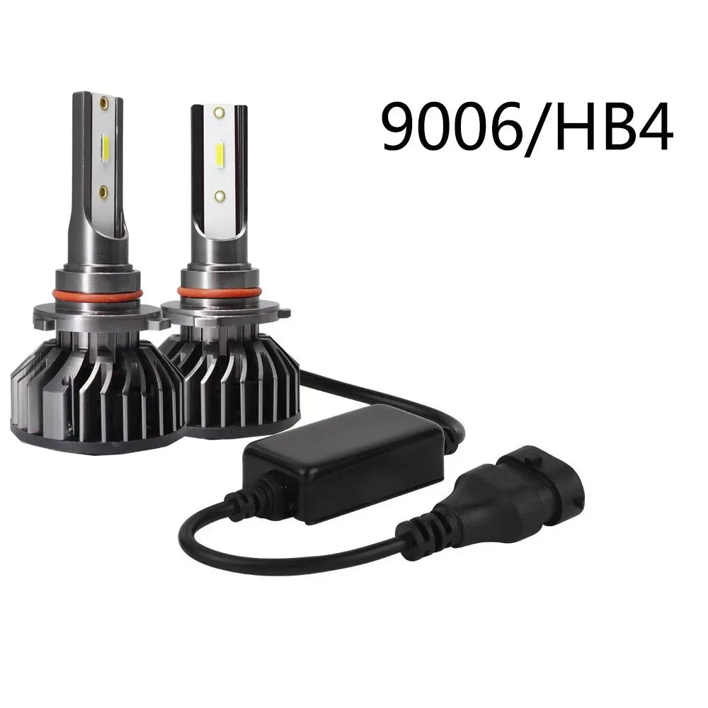 Car headlights H4 H7 LED H11 9005 3000K yellow light 6000K white light spotlight king 160W 24000LM lighting 1860 CSP12V LED head