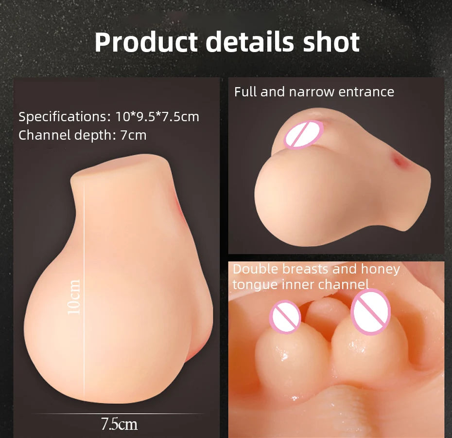 Plump Hips Sex Doll Butt Sexy Tools Realistic Male Masturbator with Big Ass Anus for Anal Masturbation Sucking Penis Vagina toy