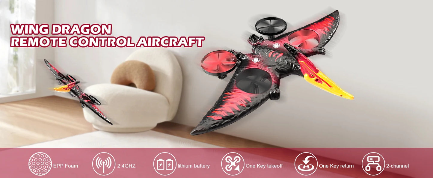 L0712 RC Plane 2.4G Remote Control Aircraft Gravity Sensing Aircraft Glider with Light EPP Foam Fighters for Boys Children