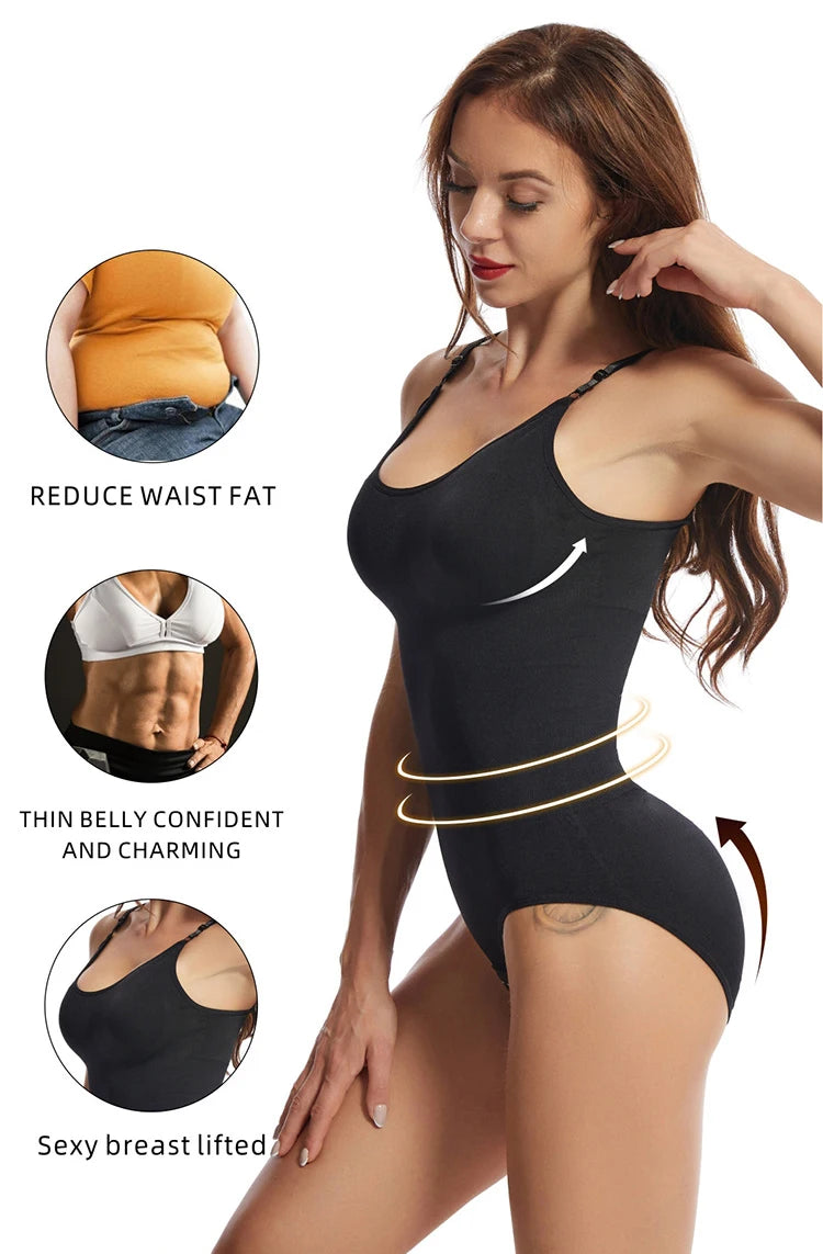 YBFDO Women Bodysuit Full Body Shaper Shapewear Sculpting Compression Underwear Slimming Push Up Belly Reductive Waist Trainer