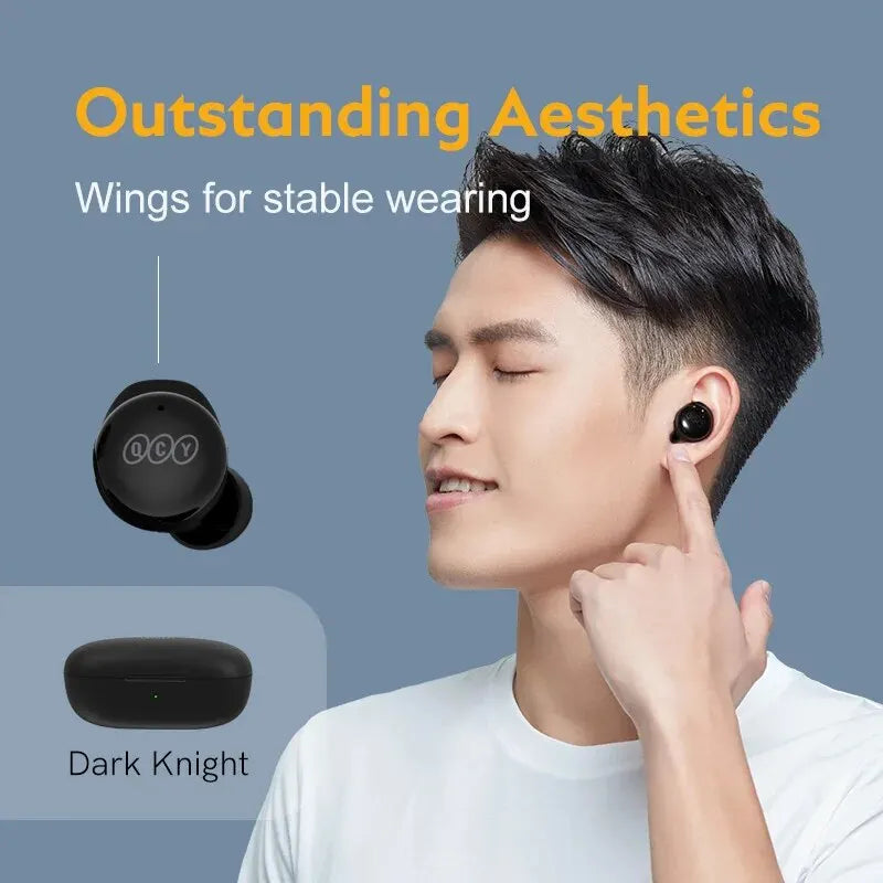 QCY T17 Wireless Earphones Bluetooth 5.3 HIFI Sound Headphones Touch Control In-ear Headset Long Standby 26H Low Latency Earbuds