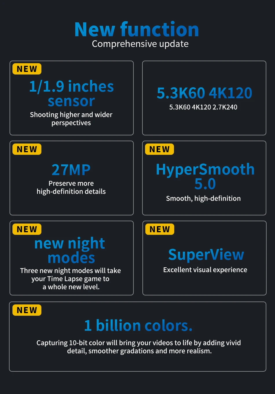 GoPro HERO11 Black Action Camera go pro11 27MP Photos GP2 5.3K60 + 2.7K240 24.7MP HyperSmooth 5.0 Video Sports Camera