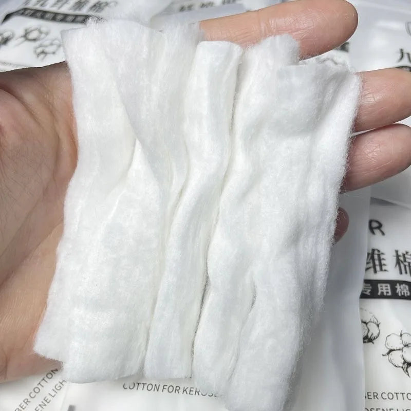 10 Strip High Quality Oil Absorbent Nine Hole Fiber Cotton For Zippo Zorro Lighter DIY Upgrade Spare Parts Inserts Accessories