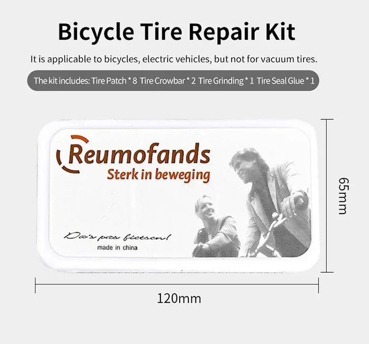 Bicycle Flat Tire Repair Kit Tool Set Portable Tyre Repair Rubber Patch Kit Glue Set Bike Inner Tube Puncture Patch Repair Tool