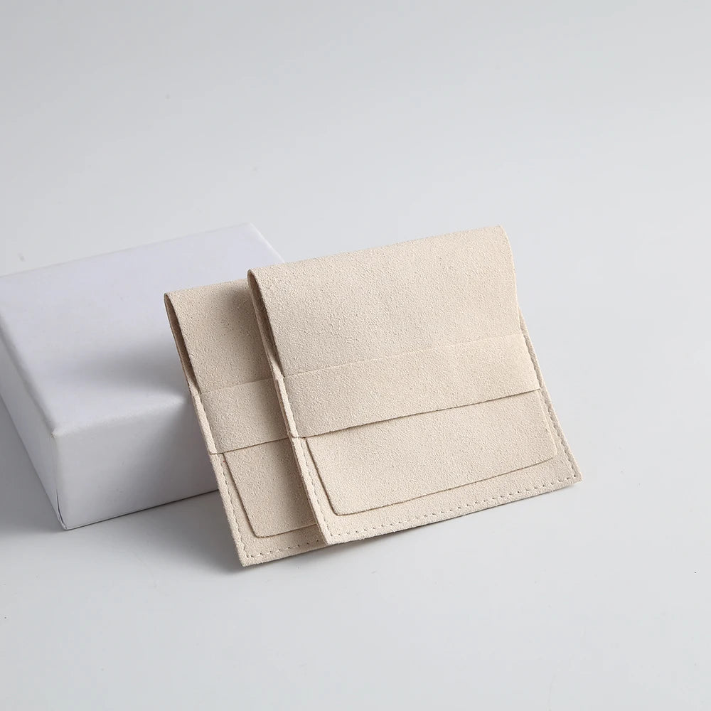 10pcs Microfiber Velvet Bag Jewelry Presents Pouches for Necklace Christmas Wedding Gift Package Envelope Bags