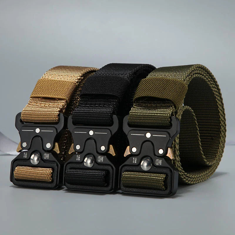 Men Belt Outdoor Hunting Outdoors Belt Multi-Function Buckle Nylon Belt High Quality Canvas Belt
