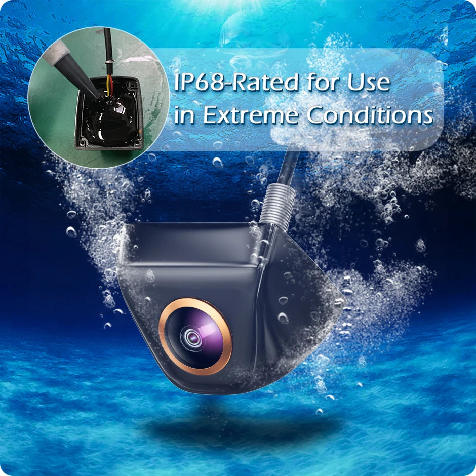 GreenYi Golden Lens Car Rear View Camera 170° Full HD Night Vision Reverse AHD Fisheye Vehicle Parking Camera