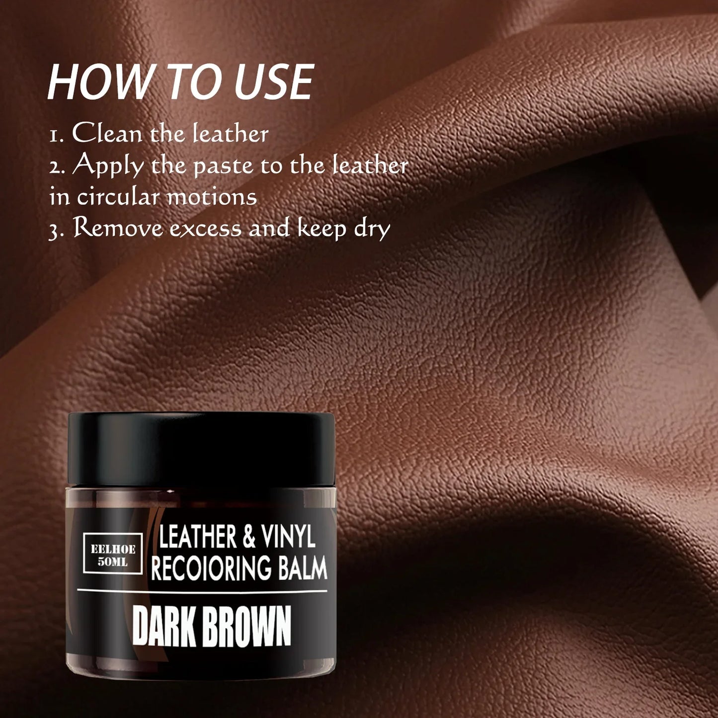 50ml Car Leather Repair Kit Liquid Skin No Heat Leather Repair Tool Car Seat Sofa Coats Holes Scratch Cracks Rips Restoration