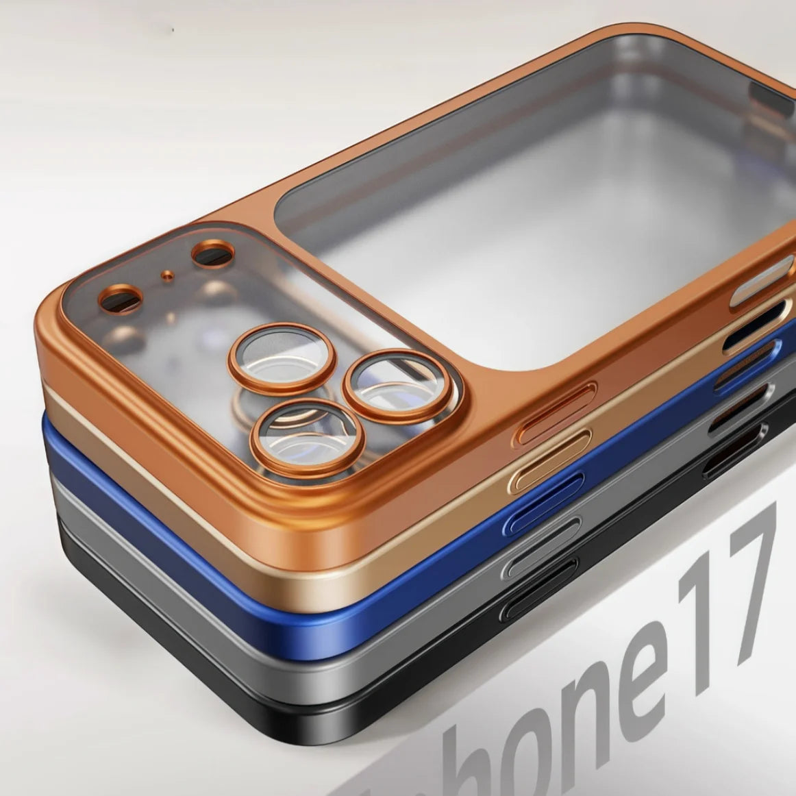 Official Cosmic Plating Frosted Translucent Thin Phone Case For iPhone 17 Pro Max/17/17Pro/Air Series Bumper Cover