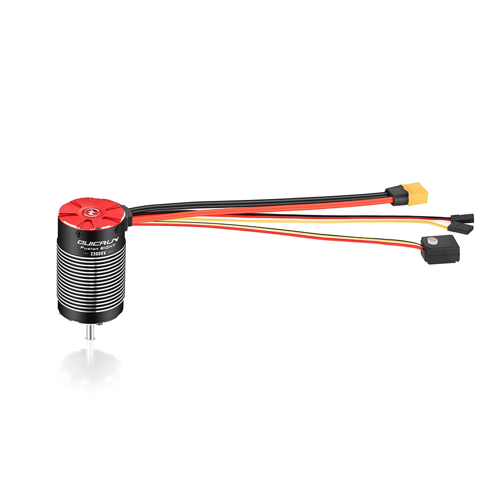 Hobbywing Quicrun Fusion 8ight 2-in-1 80a 2300kv Brushless Sensored Motor Esc Integrated For 1/8 Rc Car Rock Crawler Power Syste