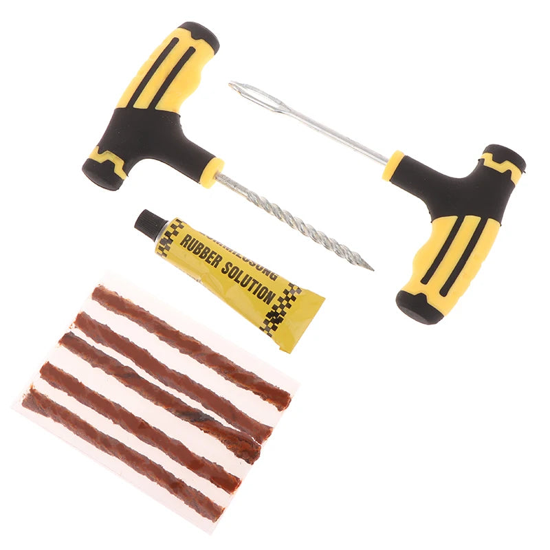 Tire Tubeless Tire Repair Tool Kit For Emergencies Quick Puncture Fixing For Cars Truck RV Jeep ATV Motorcycle Flat Tire Repair