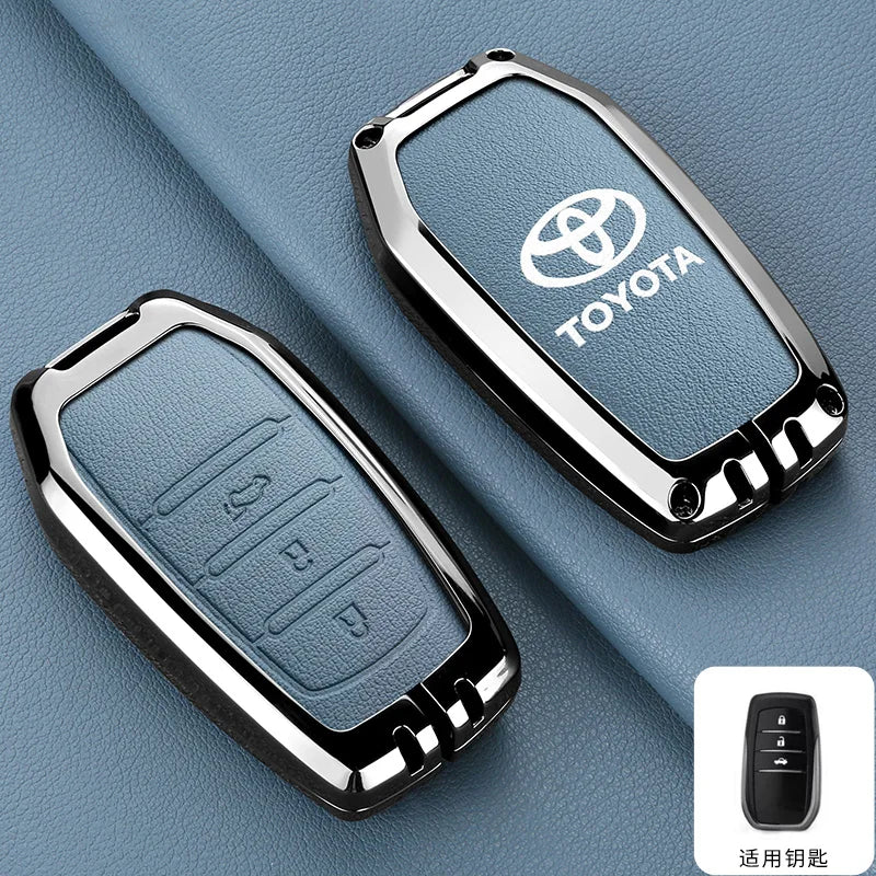 Car Remote Key Case Cover For Toyota CHR Hilux Fortuner Land Cruiser 200 Camry Corolla Crown RAV4 Highland Keychain Accessories