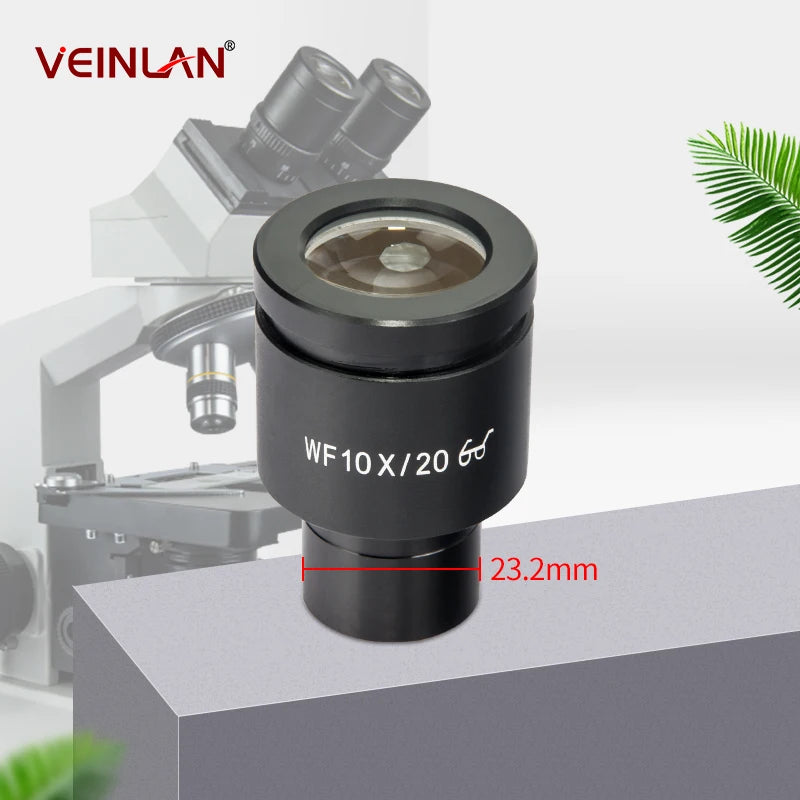 Bioscopic microscope eyepiece, Wf5X, Wf10X, Wf15X, Wf16X, Wf20X, Wf25, installation size 23.2 millimeters.