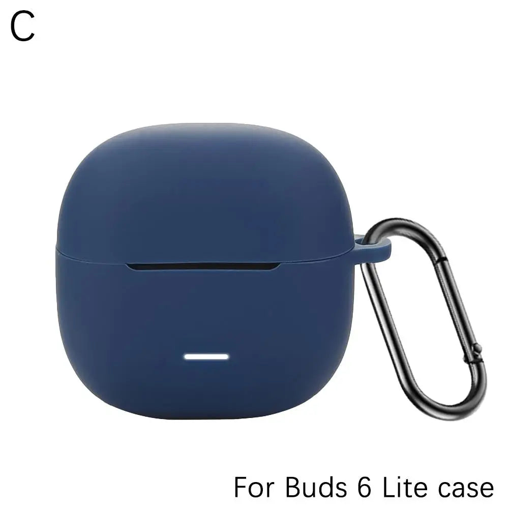 Earphone Protective Cover For Xiaomi Redmi Buds 6 Lite Youth Edition Silicone Protective Case Dust-proof Anti-Drop Storage Box
