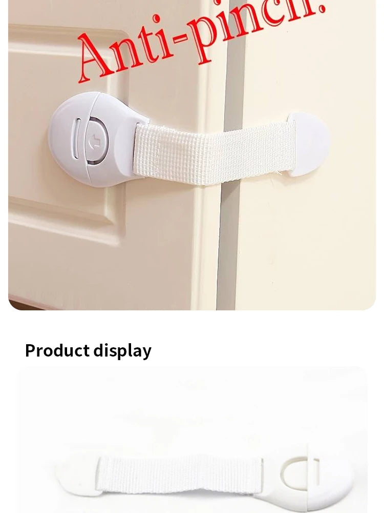 10pcs Child Safety Cabinet Lock Baby Safety Protector Multifunctional Drawer Door Cabinet Lock Plastic Door Lock