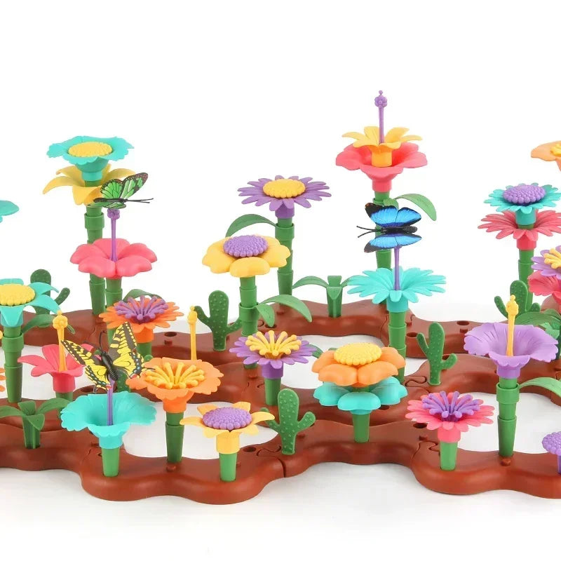 Grow Their Imagination with STEM Educational Flower Garden Building Toy - Perfect Gift for 3-7 Year Old Boys & Girls!