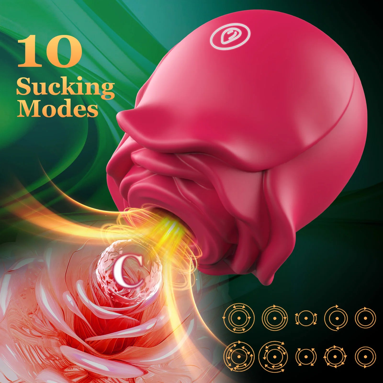 Rose Sucking Vibrator NairoMarket Rose Sucking Vibrator NairoMarket