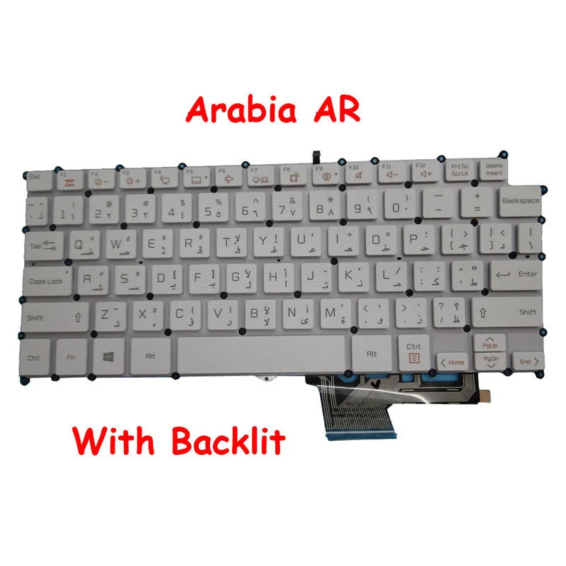Black/White English US Korean KR Keyboard For LG 13Z970 13ZD970 13Z975 14Z970 14ZD970 English US Korean KR New