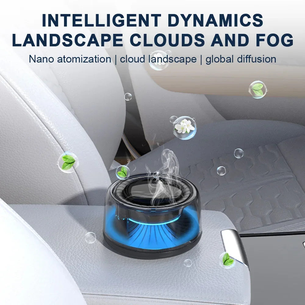 Car Air Freshener Electric Auto Aroma Diffuser Auto on/Off Essential Oil Diffuser Adjustable Intensity Aromatherapy Diffuser