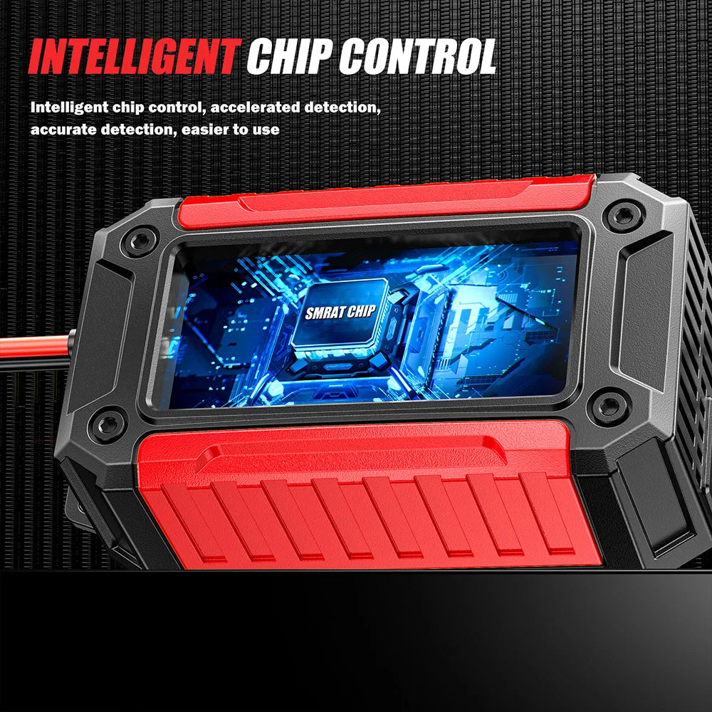 New 2in1 Smart Car Battery Charger System Tester Car Motorcycle Battery Analyzer For Lead Acid AGM GEL Lithium LiFePo4 Batteries