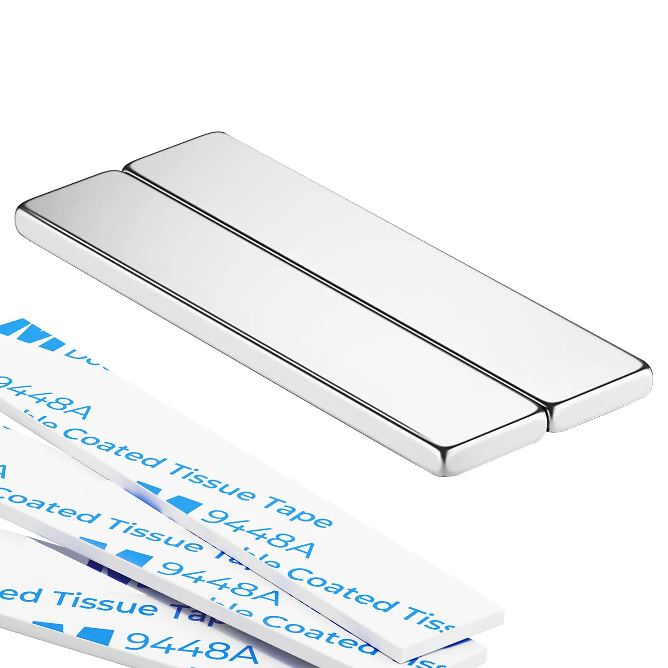 60X10X3mm Powerful Rare Earth Neodymium with Double,Sided Adhesive For Suitable for DIY Projects & Crafts