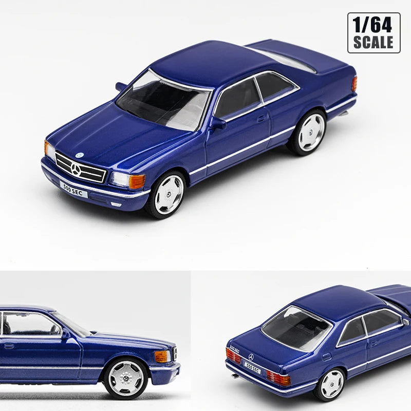 DCT 1/64 500SEC Model Sports Car Vintage Cars Classic Vehicle Diecast Car Collection Toy Station Vehicle