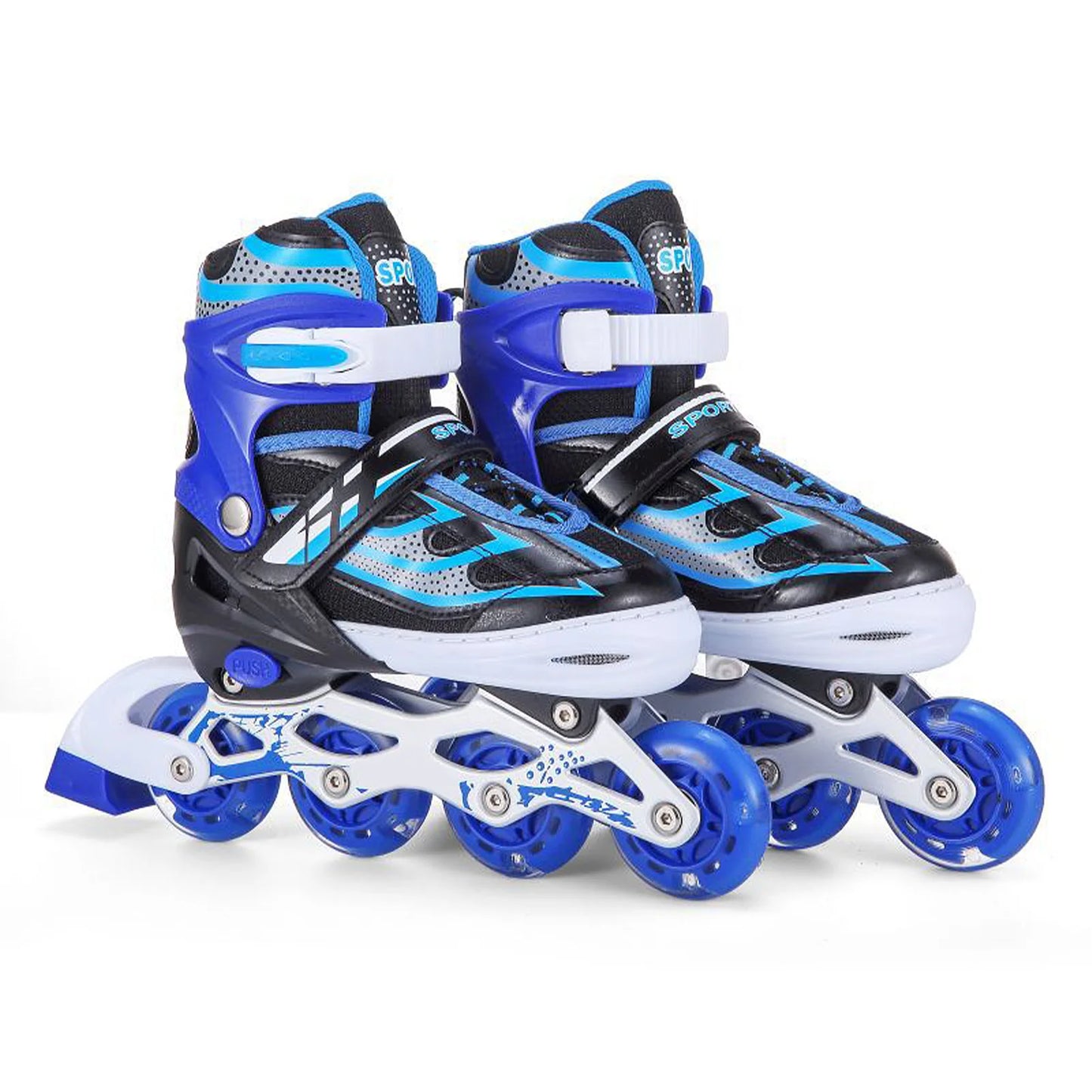 Kids Inline Skates Light Up for Boys and Girls Beginner Friendly Eco-friendly Breathable for Toddlers Shoe Size 28-41
