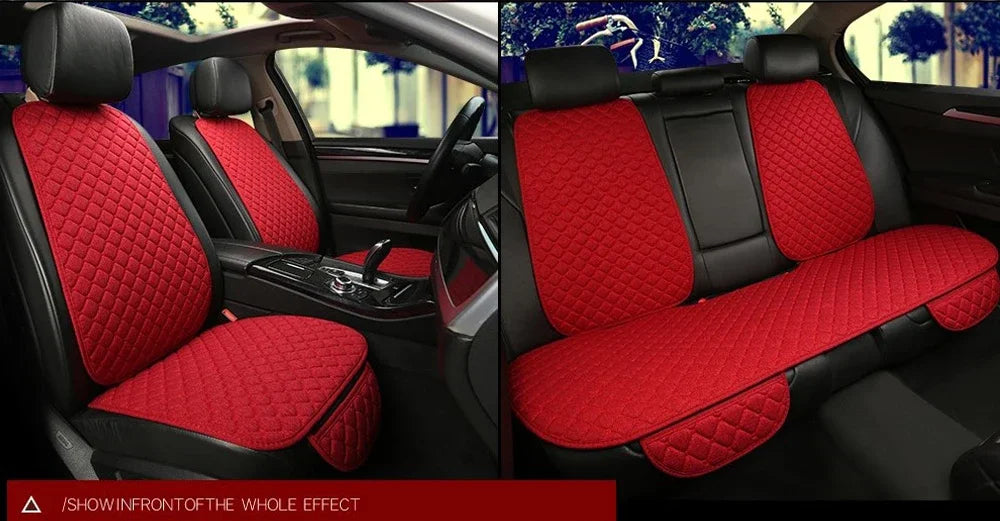 Universal Car Seat Cover Protector Car Accessori Backrest Front Rear Seat Back Waist Washable Cushion Pad Mat Auto Four Seasons