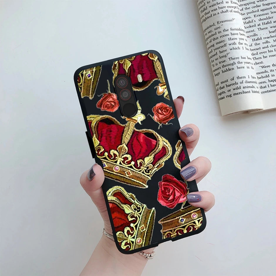 For xiaomi Pocophone F1 Case for xiaomi Poco F1 Case Silicone Soft TPU Phone Cases for PocoF1 Back Cover Heart Butterfly Bumper