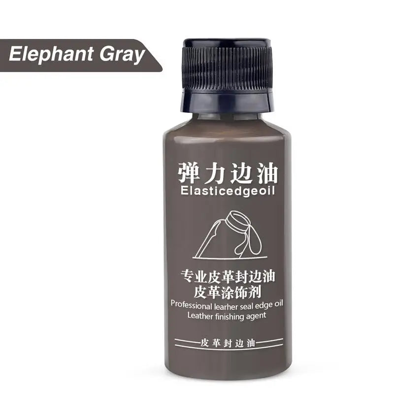 30ml Stretch Matte Elastic Edge Sealing Oil Leather Dye Coloring Coats Edges Repair Wrap Liquid DIY Leather Craft Paint Pigment