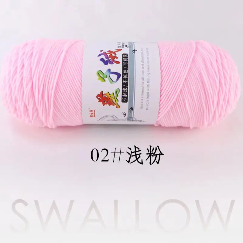 1Pc 200g Milk Cotton yarn for hand knitting Acrylic Crocheting Thread Yarn Crochet Doll sweater bag blanket slipper