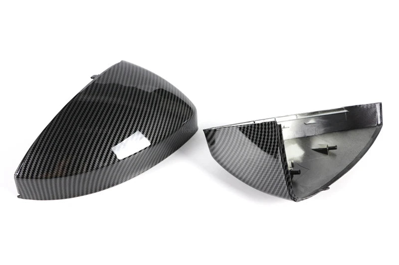 Carbon Fiber Glossy Black Replacement Rearview Side Mirror Cover Cap For Audi TT TTS RS TTRS MK3 8S 15-23 R8 2016-23 Replacement