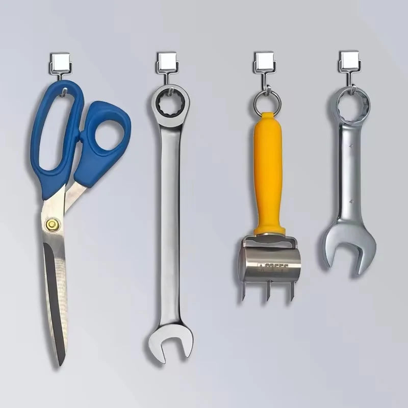30Pcs Square Strong Magnetic Hooks Multi-Purpose Storage Hooks Home Kitchen Bar Storage Hooks Key Storage Hooks Bathroom Hangers