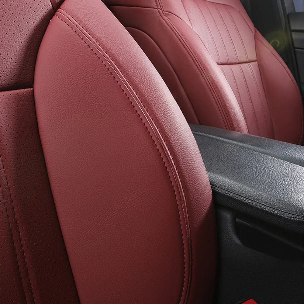 For Land Rover Range Rover Velar 2017 2018 2019 2020 Faux Leather Custom Car Seat Covers Full Set Interior Protector Accessories