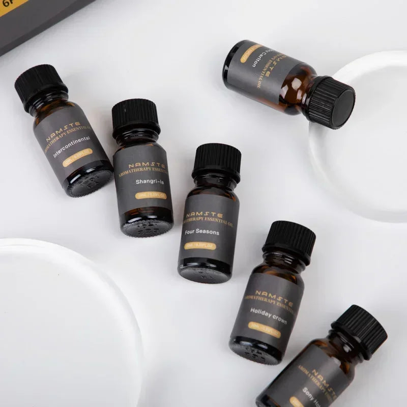 NAMSTE Car Air Freshener Luxury 6-Pack 10ML Diffuser Flavoring Premium Hotel Collection Fragrance Oils Car Aromatherapy Machine
