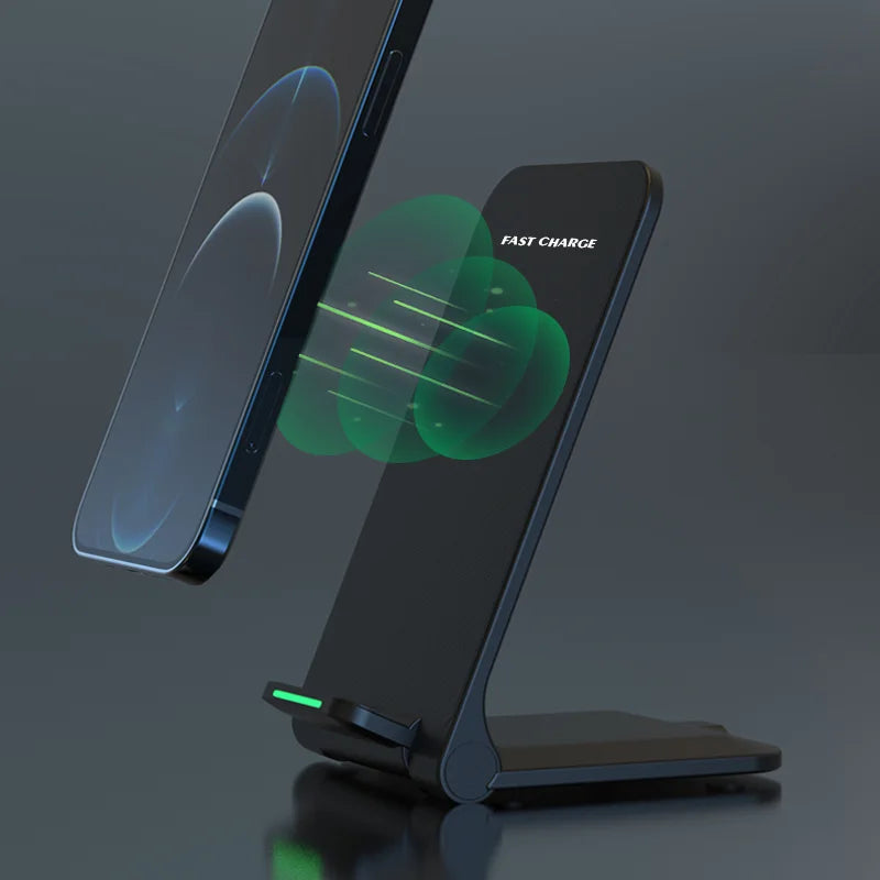 200W Wireless Charger For iPhone 14 13 12 Pro Max 15 Phone Stand Fast Charging Charger for Samsung Note 20/10 S21 Ultra Foldable