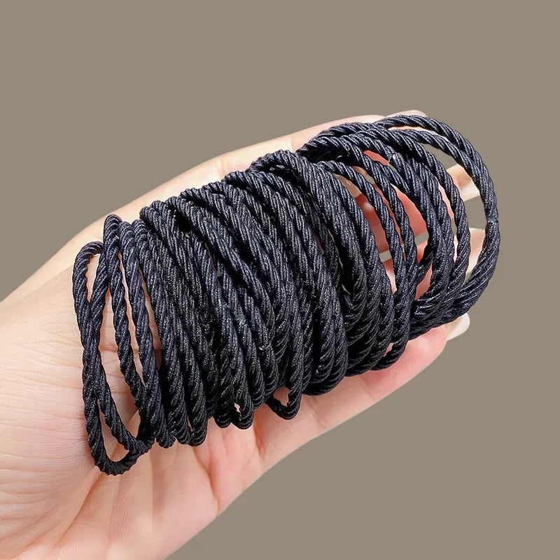 100/200pcs/lot women Hair bands Solid Color Elastic Rubber Band Hair band Headband Scrunchie Hair Accessories for girl women
