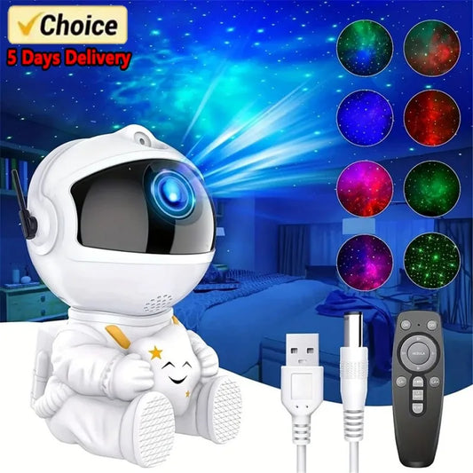 Galaxy Star Astronaut Projector LED Night Light Starry Sky Porjectors Lamp Decoration Bedroom Room Decorative For Children Gifts