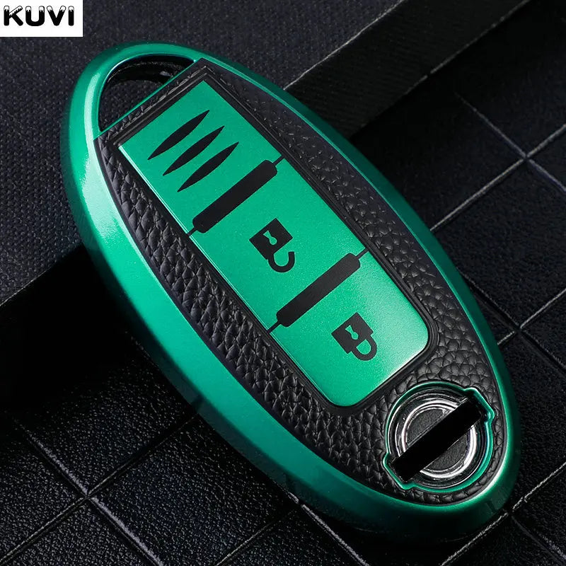 Leather TPU Car Key Case Cover Shell for Nissan Qashqai X-Trail T32 T31 Juke J10 J11 Kicks Tiida Pathfinder Note for Infiniti